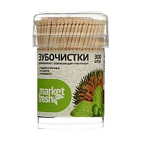 зубочистки MARKET FRESH (МАРКЕТ ФРЕШ) 300шт 1/6/48 3055803 Мин.заказ=6