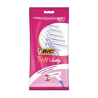 станок бритвенный BIC (БИК) Твин Леди 10шт розовый 1/10