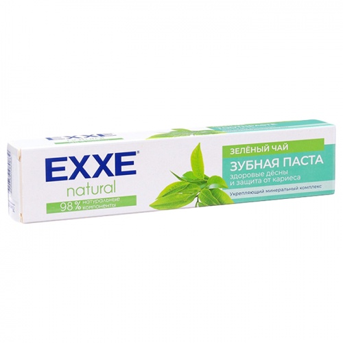 зубная паста EXXE (ЭКС)  75мл natural Зеленый чай 1/12  Мин.заказ=2