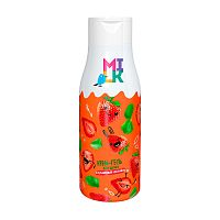 гель-крем для душа MILK (МИЛК) 500мл Клубничный коктейль 1/8 09465