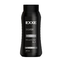 гель для душа EXXE (ЭКС) 400мл муж.2в1 SILVER Экстрасвежесть 1/12 7930/7830