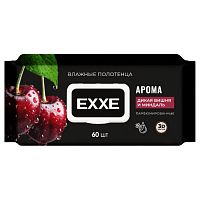 полотенца влажные 60шт EXXE Дикая вишня и миндаль С0008658