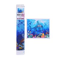 игра МОЗАИКА Алмазная АКУЛА ПОД ВОДОЙ 50*65 00-3854