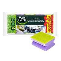 губка для посуды MASTER FRESH (МАСТЕР ФРЕШ)  5шт профилированные 1/36 С0005974/8048 Мин.заказ=3
