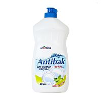 средство для мытья посуды ANTIBAK de LUXE (АНТИБАК)  500мл Лайм и мята 1/15 Мин.заказ=2