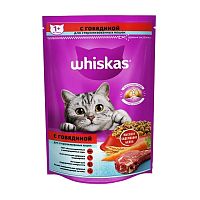 корм WHISKAS (ВИСКАС)  350г для стерилизованных кошек подушечки говядина 1/9  Мин.заказ=2