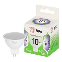 лампа диодная ЭРА LED MR16-10W-865-GU5.3 GREEN LINE Б0066997 1/10 АКЦИЯ! Мин.заказ=2