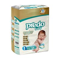 подгузники PREDO BABY № 1 (2-5 кг) 54 шт 1/5