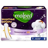 гигиенические прокладки MOLPED Super nuight (Молпед)  7шт 1/16 