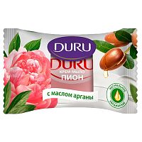 мыло туалетное DURU (ДУРУ) 80г пион с маслом Арганы 1/12 Мин.заказ=4