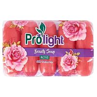 мыло туалетное  PROLIGHT Роза 5Х55 гр. (эко-пак) 1/20 Мин.заказ=2