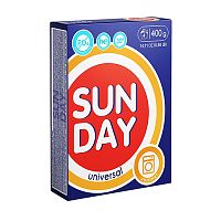 стиральный порошок SUNDAY (САНДЕЙ) авт.  400г универс. 1/18 Мин.заказ=3
