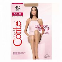 женские колготки CONTE (КОНТЕ) Solo NATUREL (телесные) р-р5 XL 40D  