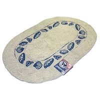 коврик 50*80см SINDBAD хлопковый с печатным рисунком овал  800-4