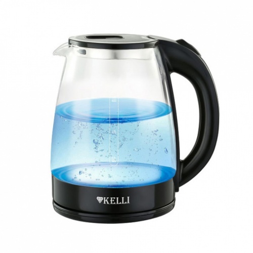 чайник электрический KELLI 1,8л стеклянный с подсветкой 2200Вт 1/12 KL-1368