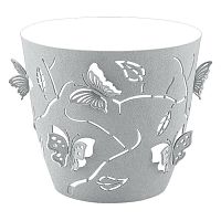 Горшок для цветов Plast Team Butterflies 5,3 л D225 мм круглый 225х225х208 мм серый шторм PT401410025 ПЛАСТИК РЕПАБЛИК