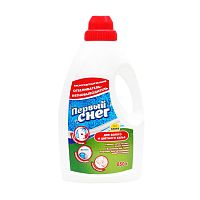 отбеливатель ПЕРВЫЙ СНЕГ 850г  пятновыводитель,жидкий 1/9 