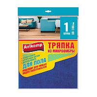 тряпка для пола 80*100 микрофибра AVIKOMP (АВИКОМП) мини синяя 1/5 86795