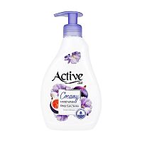 жидкое крем-мыло ACTIVE (АКТИВ) 350мл Инжир, дозатор 1/12 АКЦИЯ!