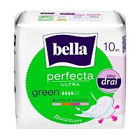 гигиенические прокладки BELLA (БЕЛЛА) 10шт Perfecta Ultra Green 4капли 1/36 BE-013-RW10-279