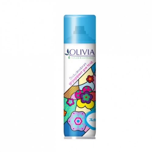 спрей дезодорант женский OLIVIA (ОЛИВИЯ) 150мл ACTIVE 1/12 Мин.заказ=2