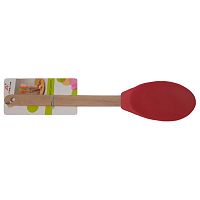 ложка силиконовая 27,5см ручка дерево YP0539 1/40