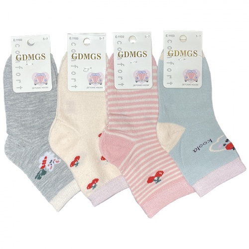 носки детские GDMGS 5-7года для девочек 1/10 Е1103,Е1101 Мин.заказ=10