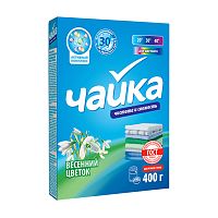 стиральный порошок ЧАЙКА руч. 400г Весенний цветок 1/18 Мин.заказ=3