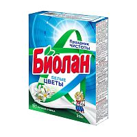 стиральный порошок БИОЛАН руч. 350г Белые цветы т/у 1/24  750-4 Мин.заказ=5
