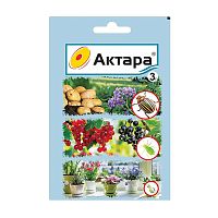 инсектициды от вредителей АКТАРА 3 г против колорадского жука пакет 1/100 ВХ Мин.заказ=3