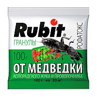 рубит (Rubit) РОФАТОКС от вредителей 100г гранулы (от медведки,проволочника) 1/50 59021   Мин.заказ=2