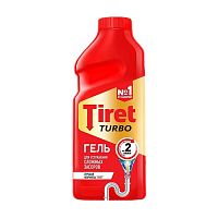 для труб TIRET (ТИРЕТ) 500мл гель Turbo 1/12 8147369