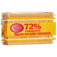 мыло ХОЗЯЙСТВЕННОЕ 72% 150г 1/66 (пленка) Меридиан Мин.заказ=10