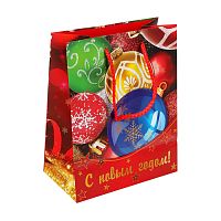 пакет подарочный 22*33см МАТОВЫЙ ЧУДО ПРАЗДНИК, новый год PXL-103814-HNY4 1/12 Мин.заказ=12