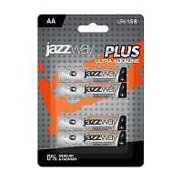 батарейки JAZZWAY (ДЖАЗВЕЙ) LR6 4шт Ultra PLUS BL-4 397293/5010772 1/12 Мин.заказ=2