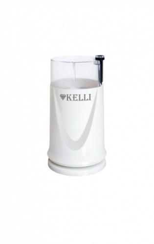 кофемолка электрическая KELLI 300Вт объем 70г ножи из нерж стали 1/24 KL-5112 белый