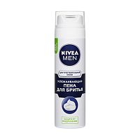 пена для бритья NIVEA (НИВЕЯ) 200мл д/чувств.кожи успокаювающий 1/12