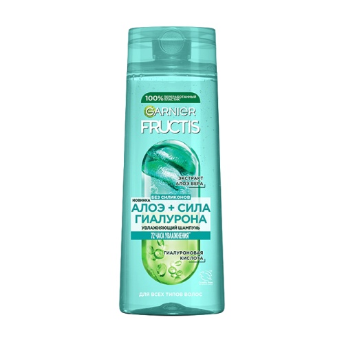 шампунь FRUCTIS (ФРУКТИС) 400мл Алоэ+сила гиалурона