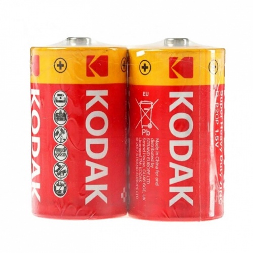 батарейки KODAK (КОДАК) R20 HD 2шт 33601/5138
