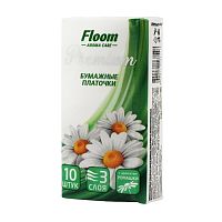 платочки бумажные FLOOM 3х-сл ромашка 1/10/340 3112893 Мин.заказ=10