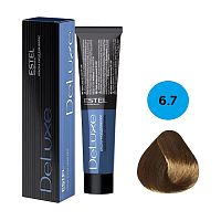 краска для волос ESTEL (ЭСТЕЛЬ) Deluxe 60мл 6/7 Темно-русый коричневый