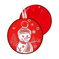 ледянка ЛД01 34,5см с принтом,красный МТ12117