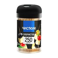 зубочистки ЧИСТЮЛЯ 250шт 1/50 ЗЧ003 Мин.заказ=5