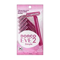 станок бритвенный DORCO (ДОРКО) EVA2 5шт 2лез.увлажн.пол.1/20 АКЦИЯ! Мин.заказ=2