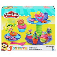 набор для лепки тесто-пластилин CUPCAKE TOWER с формочками 26*22см МУЛЬТИ АРТ MODCL-123558-PD