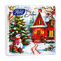 салфетки бумажные 33х33 20шт GRANDPero Deluxe Волшебная ночь 3сл 1/12 АКЦИЯ! Мин.заказ=2