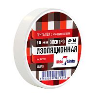 изолента KLEBEBANDER (КЛЕБЕБАНДЕР) ПВХ 15мм*10м белая 1/200 TIK551T Голд Пак Мин.заказ=8