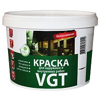 краска ВДАК-1180 3кг для внутренних и наружных работ белоснежная  ВГТ 1/4 1568