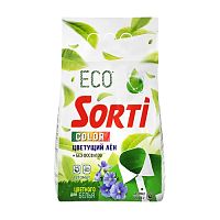 стиральный порошок SORTI (СОРТИ) авт.2,4кг Колор Цветущий лен м/у 1/4 8597-3