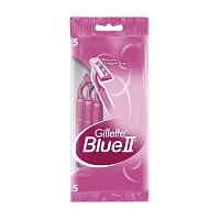 станок бритвенный BLUE-II (БЛЮ-II) однораз.д/жен.5шт розовые 1/24 Жиллет 